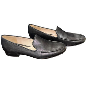 Women's Karl Lagerfeld Loafers, Black, Size 6.5, flats leather
